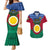 Vanuatu Shefa Province Couples Matching Mermaid Dress and Hawaiian Shirt Coat Of Arms And Namele Fern Polynesian Pattern LT05 Red - Polynesian Pride