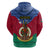 Vanuatu Shefa Province Hoodie Coat Of Arms And Namele Fern Polynesian Pattern LT05 - Polynesian Pride