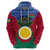 Vanuatu Shefa Province Hoodie Coat Of Arms And Namele Fern Polynesian Pattern LT05 - Polynesian Pride