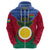 Vanuatu Shefa Province Hoodie Coat Of Arms And Namele Fern Polynesian Pattern LT05 - Polynesian Pride