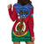 Vanuatu Shefa Province Hoodie Dress Coat Of Arms And Namele Fern Polynesian Pattern LT05 - Polynesian Pride