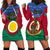 Vanuatu Shefa Province Hoodie Dress Coat Of Arms And Namele Fern Polynesian Pattern LT05 - Polynesian Pride