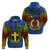 Vanuatu Tafea Province Hoodie Coat Of Arms And Namele Fern Polynesian Pattern LT05 - Polynesian Pride