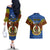 Personalized Vanuatu Tafea Province Couples Matching Off The Shoulder Long Sleeve Dress and Hawaiian Shirt Coat Of Arms And Namele Fern Polynesian Pattern LT05 - Polynesian Pride