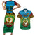 Personalized Vanuatu Torba Province Couples Matching Short Sleeve Bodycon Dress and Hawaiian Shirt Vanuatuan Coat Of Arms Polynesian Pattern LT05 Green - Polynesian Pride