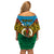 Personalized Vanuatu Torba Province Off Shoulder Short Dress Vanuatuan Coat Of Arms Polynesian Pattern LT05 - Polynesian Pride