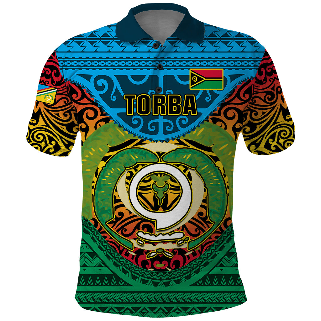 Personalized Vanuatu Torba Province Polo Shirt Vanuatuan Coat Of Arms Polynesian Pattern LT05 Green - Polynesian Pride