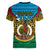 Personalized Vanuatu Torba Province Women V Neck T Shirt Vanuatuan Coat Of Arms Polynesian Pattern LT05 - Polynesian Pride