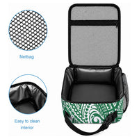 Cook Islands Gospel Day Lunch Bag Green Tribal Curves