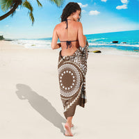 Cook Islands Gospel Day Sarong Brown Tribal Curves