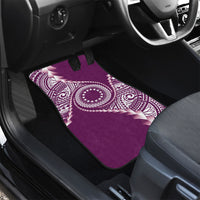 Cook Islands Gospel Day Car Mats Maroon Tribal Curves