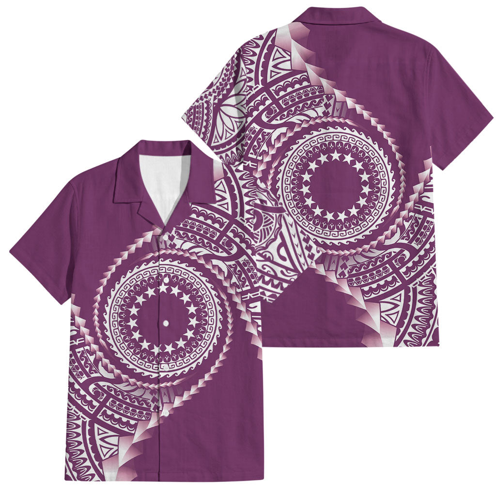 Cook Islands Gospel Day Family Matching Tank Maxi Dress and Hawaiian Shirt Maroon Tribal Curves