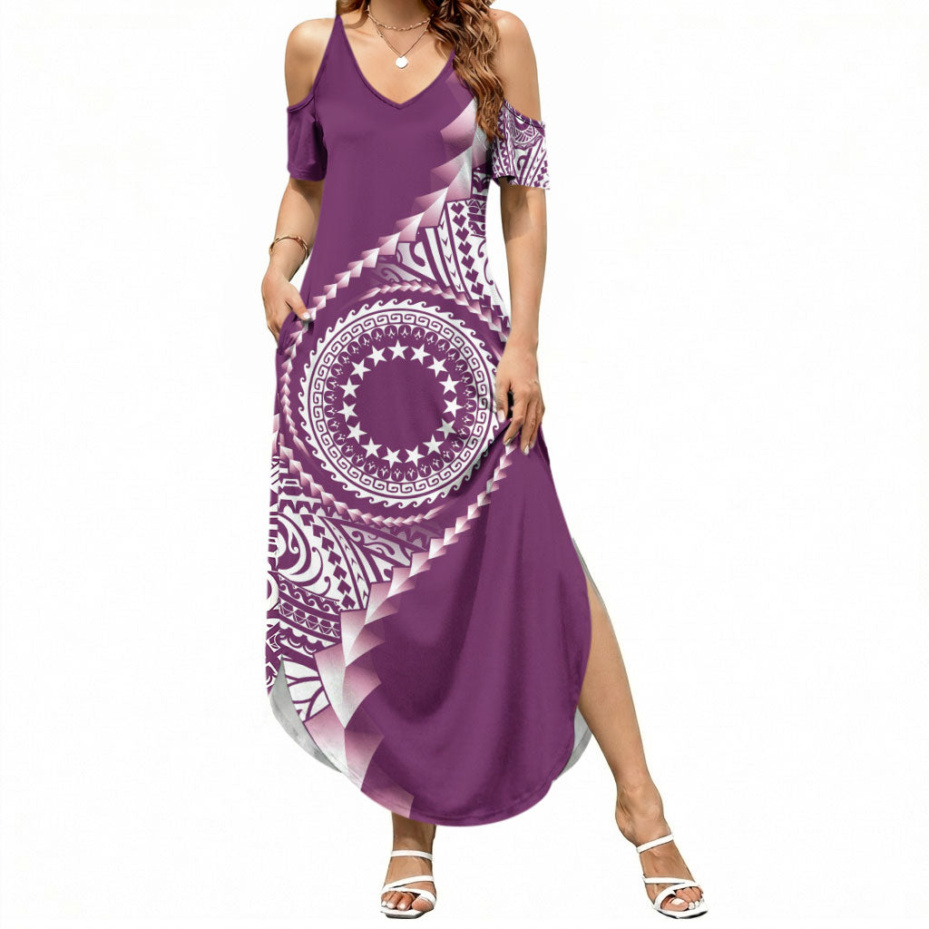 Cook Islands Gospel Day Summer Maxi Dress Maroon Tribal Curves LT05 Women Maroon - Polynesian Pride