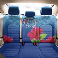 Bula Fiji Day Back Car Seat Cover Traditional Tapa Pattern With Hibiscus LT05 - Polynesian Pride
