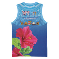 Bula Fiji Day Basketball Jersey Traditional Tapa Pattern With Hibiscus LT05 - Polynesian Pride