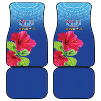 Bula Fiji Day Car Mats Traditional Tapa Pattern With Hibiscus LT05 - Polynesian Pride