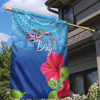Bula Fiji Day Garden Flag Traditional Tapa Pattern With Hibiscus LT05 - Polynesian Pride