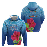 Bula Fiji Day Hoodie Traditional Tapa Pattern With Hibiscus LT05 - Polynesian Pride