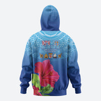 Bula Fiji Day Hoodie Traditional Tapa Pattern With Hibiscus LT05 - Polynesian Pride