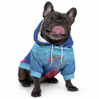 Bula Fiji Day Pet Hoodie Traditional Tapa Pattern With Hibiscus LT05 - Polynesian Pride
