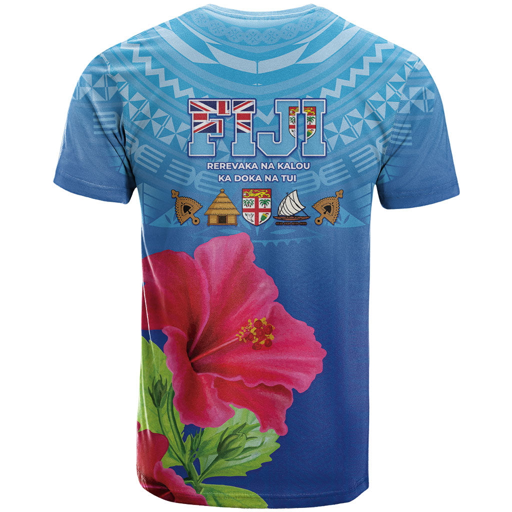 Bula Fiji Day T Shirt Traditional Tapa Pattern With Hibiscus LT05 - Polynesian Pride