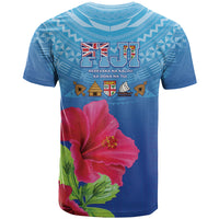Bula Fiji Day T Shirt Traditional Tapa Pattern With Hibiscus LT05 - Polynesian Pride