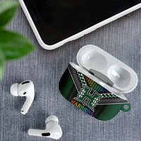 Hawaii Warriors Football AirPods Case Rainbow Kakau Pattern Black LT05 - Polynesian Pride