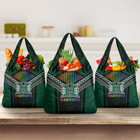 Hawaii Warriors Football Grocery Bag Rainbow Kakau Pattern Black LT05 3-pack One Size Black - Polynesian Pride