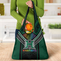 Hawaii Warriors Football Grocery Bag Rainbow Kakau Pattern Black LT05 - Polynesian Pride
