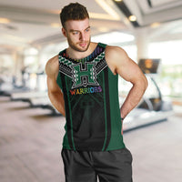 Custom Hawaii Warriors Football Men Tank Top Rainbow Kakau Pattern Black LT05 Black - Polynesian Pride