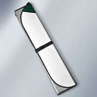 Hawaii Warriors Football Auto Sun Shade Rainbow Kakau Pattern Green LT05 - Polynesian Pride
