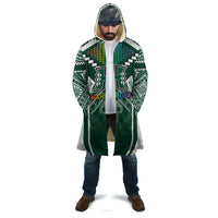 Custom Hawaii Warriors Football Cloak Rainbow Kakau Pattern Green LT05 - Polynesian Pride