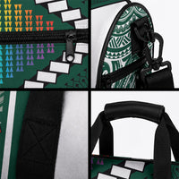 Hawaii Warriors Football Duffle Bag Rainbow Kakau Pattern Green LT05 - Polynesian Pride