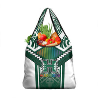 Hawaii Warriors Football Grocery Bag Rainbow Kakau Pattern Green LT05 1-pack One Size Green - Polynesian Pride