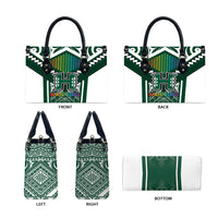 Hawaii Warriors Football Leather Bag Rainbow Kakau Pattern Green LT05 - Polynesian Pride