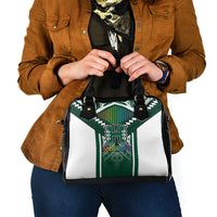 Hawaii Warriors Football Shoulder Handbag Rainbow Kakau Pattern Green LT05 - Polynesian Pride