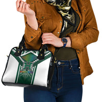 Hawaii Warriors Football Shoulder Handbag Rainbow Kakau Pattern Green LT05 - Polynesian Pride