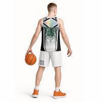 Custom Hawaii Warriors Football Basketball Jersey Rainbow Kakau Pattern White LT05 - Polynesian Pride