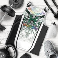 Custom Hawaii Warriors Football Men Tank Top Rainbow Kakau Pattern White LT05 - Polynesian Pride