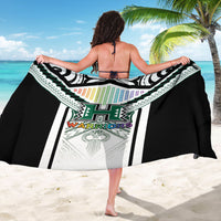 Hawaii Warriors Football Sarong Rainbow Kakau Pattern White LT05 - Polynesian Pride