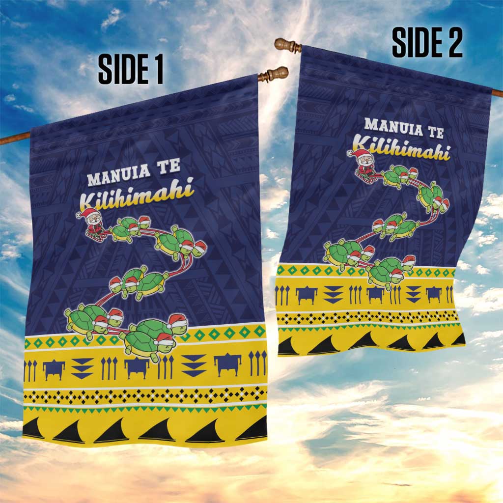 Tokelau Christmas Garden Flag Tokelauan Turtle Santa Sleigh