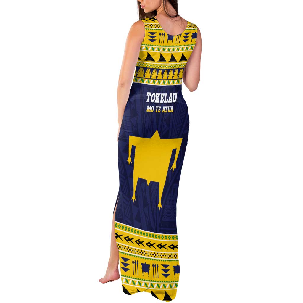 Tokelau Christmas Tank Maxi Dress Tokelauan Turtle Santa Sleigh