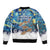 New Zealand Christmas Bomber Jacket Kiwis Santa Sleigh Starry Night Style