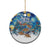 New Zealand Christmas Ceramic Ornament Kiwis Santa Sleigh Starry Night Style