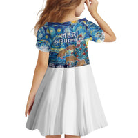 New Zealand Christmas Family Matching Long Sleeve Bodycon Dress and Hawaiian Shirt Kiwis Santa Sleigh Starry Night Style LT05 - Polynesian Pride