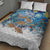 New Zealand Christmas Quilt Bed Set Kiwis Santa Sleigh Starry Night Style