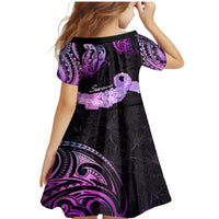 Pancreatic Cancer Awareness Family Matching Mermaid Dress and Hawaiian Shirt Keep Calm And Fight On Polynesian Pattern LT05 - Polynesian Pride