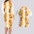 Hawaiian Quilt Couples Matching Long Sleeve Bodycon Dress and Hawaiian Shirt Vintage Pattern Brown LT05 - Polynesian Pride