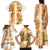 Hawaiian Quilt Family Matching Tank Maxi Dress and Hawaiian Shirt Vintage Pattern Brown LT05 - Polynesian Pride