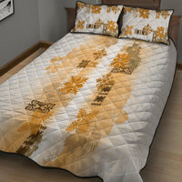 Hawaiian Quilt Quilt Bed Set Vintage Pattern Brown LT05 - Polynesian Pride